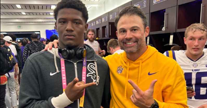 LSU target and On3's No. 1 2026 LB was in Death Valley on Saturday night